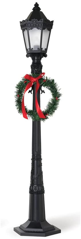 6 Foot Black Electric Street Lamp - The Country Christmas Loft