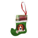 Doggie Mini Stocking Ornament - Beagle