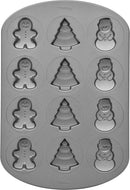 Non-Stick Christmas Cookie Shapes Pan, 12-Cavity (Gingerbread Man, Tree, Snowman) - Housewares >> Kitchen Items - by Wilton