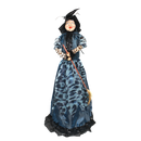 Light Up Cackling Witch - Blue Dress