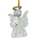 Spun Glass Angel Ornaments with Tree