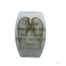 A Piece of Heaven is in our Home Lighted Vase - Gold Lettering - Home & Living >> Lighting >> Lamps - by Stony Creek - view 2