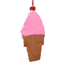 Claydough Ice Cream Ornament - Strawberry