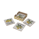 Lemon Coaster Set - Housewares >> Coasters - by Gerson