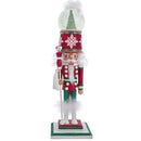 Hollywood Nutcrackers  Lighted Animated Musical Soldier Water Globe Hat - Red and White