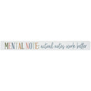 16 inch Shelf Sitter Sign - Mental Note - Paintings and Prints - by Sincere Surroundings