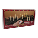 Clip-on LED Candles with Remote - White - 10 Pack