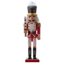Red & White Nutcracker - 12 Inch - Sword