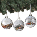 Bringin Home The Tree Glass Ornament -