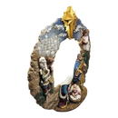 Lighted Nativity Tabletop Wreath -17 Inch