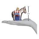 Democratic Donkey Ornament - Christmas >> Ornaments - by Old World Christmas - view 2