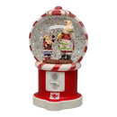 Lighted Spinning Water Globe Gumball Machine - Santa