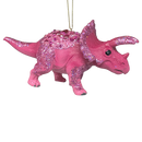 Pink Triceratops Dinosaur Ornament