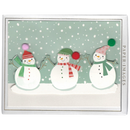Handmade Greetings Boxed Cards - Three Snowmen