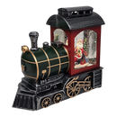 Santa's Whimsical Train Water Globe - Enchanting Holiday Decoration