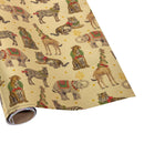 Wild Christmas Gold Foil Embossed Gift Wrapping Paper - 30" x 8' Roll