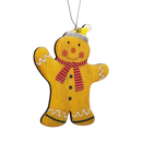 Gingerbread Man Ornament in Snow Hat