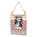 Spinning Frame Ornament - Our First Christmas
