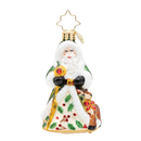 Christopher Radko Little Gem Glass Ornament - Deerly Beloved Santa