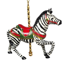 Resin Carousel Assortment Ornament - Zebra