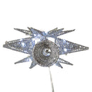Twinkling Superbright LED Silver Starburst Treetopper
