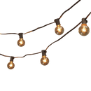 Patio Light Set - 20 G40 Bulbs on Brown Wire