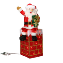 40 Inch Santa & Chimney Light Up