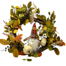 Harvest Gnome Wreath - 15 Inch - Holidays >> Thanksgiving and Harvest - by Gerson