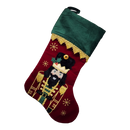 Embroidered Nutcracker Stocking - 18 inch -