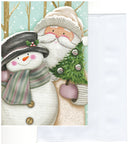 Santa & Snowman's Merry Moment Country Christmas Card - Boxed Christmas Cards - by Paper Images