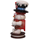 The Hollywood 8 Inch Snowman Nutcracker - Christmas >> Nutcrackers - by Kurt Adler - view 3