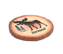 Tree Slice 3" Magnet - Vermont Moose - The Country Christmas Loft