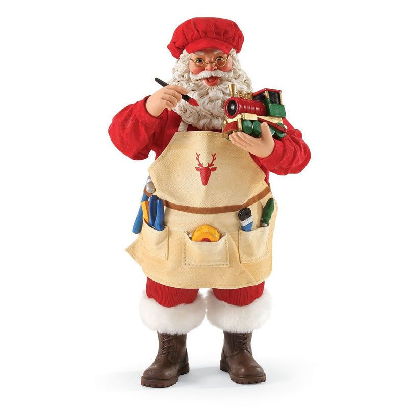 Possible Dreams Santa Clause Christmas Conductor Clothtique Christmas Figurine - The Country Christmas Loft