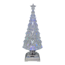 Sparkling Crystal Lighted Waterglobe Tree - 12.5"