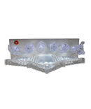 Lighted Musical Nativity Scene with Silver Bottom Base