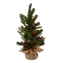 24-Inch Red Berries and Pinecones Artificial Christmas Tree - Christmas >> Trees and Wreaths - by Kurt Adler - view 4