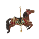 Resin Carousel Ornament - Brown Jumping Horse