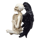 Yoga Skeleton Figurine - Anjali Mudra in Sukhasana Pose