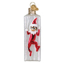 Elf On The Shelf  Glass Ornament