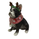 French Bulldog Holiday Figurine