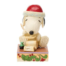 Snoopy Dear Santa Christmas List Figurine