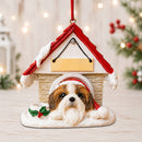 Ceramic Doghouse Ornament - Shih Tzu Tan - Animals - by E&S Pets - view 2