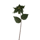 30-Inch Green Burlap Pointsettia Stem - Home & Living >> Artificial Flowers - by Gerson