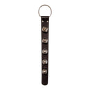 Sleigh Bell Strap with 5 Nickel Bells - Brown - Bells - by Bevins Bells
