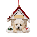 Ceramic Doghouse Ornament - Goldendoodle - Animals - by E&S Pets - view 2