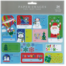 Foil Gift Tags – Bright & Playful Collection (24-Count Prismatic Foil)