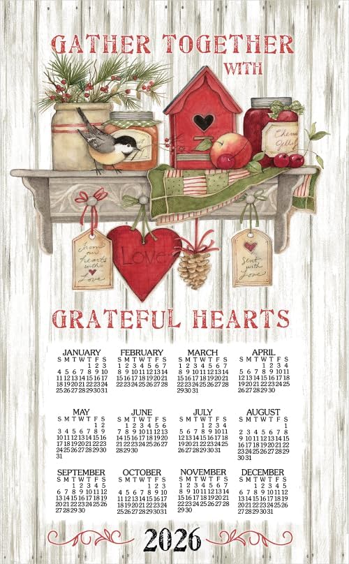 2026 Linen Calendar Towel - Kitchen Sentiments