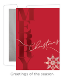 Luxury Favorites Boxed Cards – Merry Christmas Bold Script