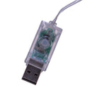 100MM USB Lighted Glass Ball Ornament - Blue - Christmas >> Ornaments >> Glass - by Kurt Adler - view 3