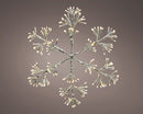 30 Inch LED Metal Frame Snowflake - Warm White